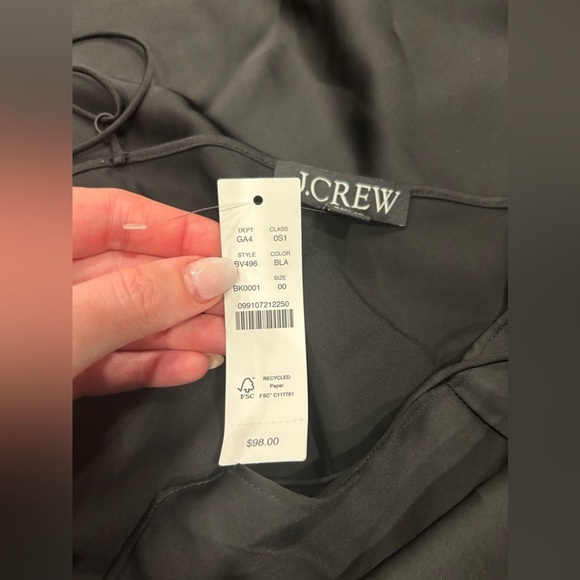 NWT J.Crew Gwyneth Slip Dress in Luster Charmeuse - Picture 6 of 6